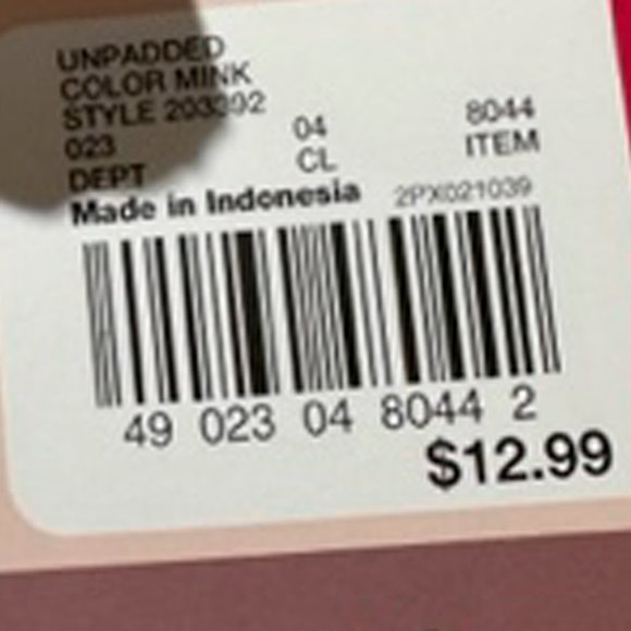 NWT Gilligan & O'Malley Ultimate Unpadded Full Coverage Bra Size 34C - Picture 4 of 5